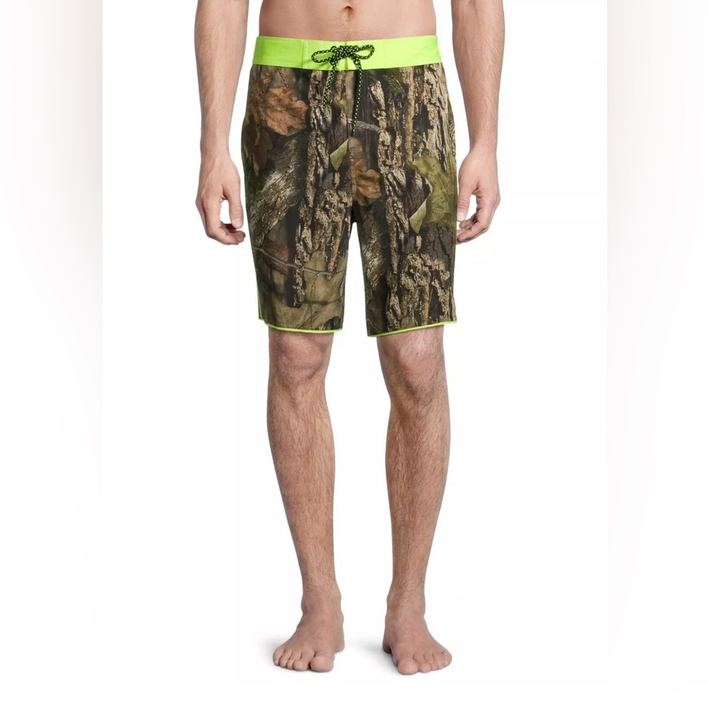 Mossy Oak Swim Trunks  Mainline Board Shorts Swim Trunks, Camo NWOT